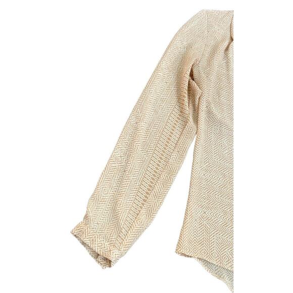 Rose & Olive Tunic‎ Top Women’s S Peach V-Neck Long Sleeve Popover Blouse Career - Picture 4 of 7